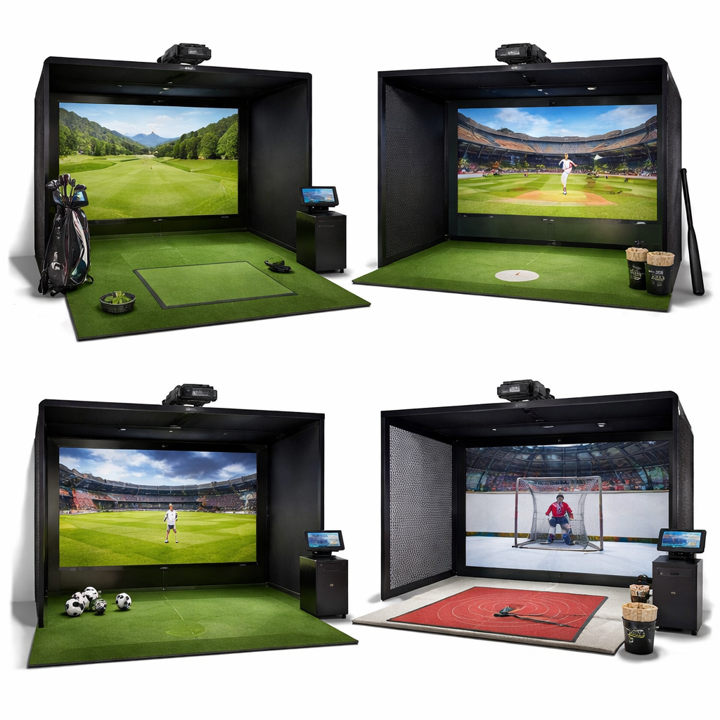 SportVerse QuadZone Immersive Multi-Sport Simulator Suite